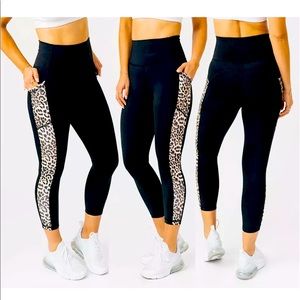 ZYIA active leopard pocket capri leggings 20”